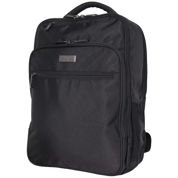 LOT 2 Kenneth Cole Reaction Brooklyn Commuter 16" Backpack - Navy and Charcoal - Picture 4 of 15